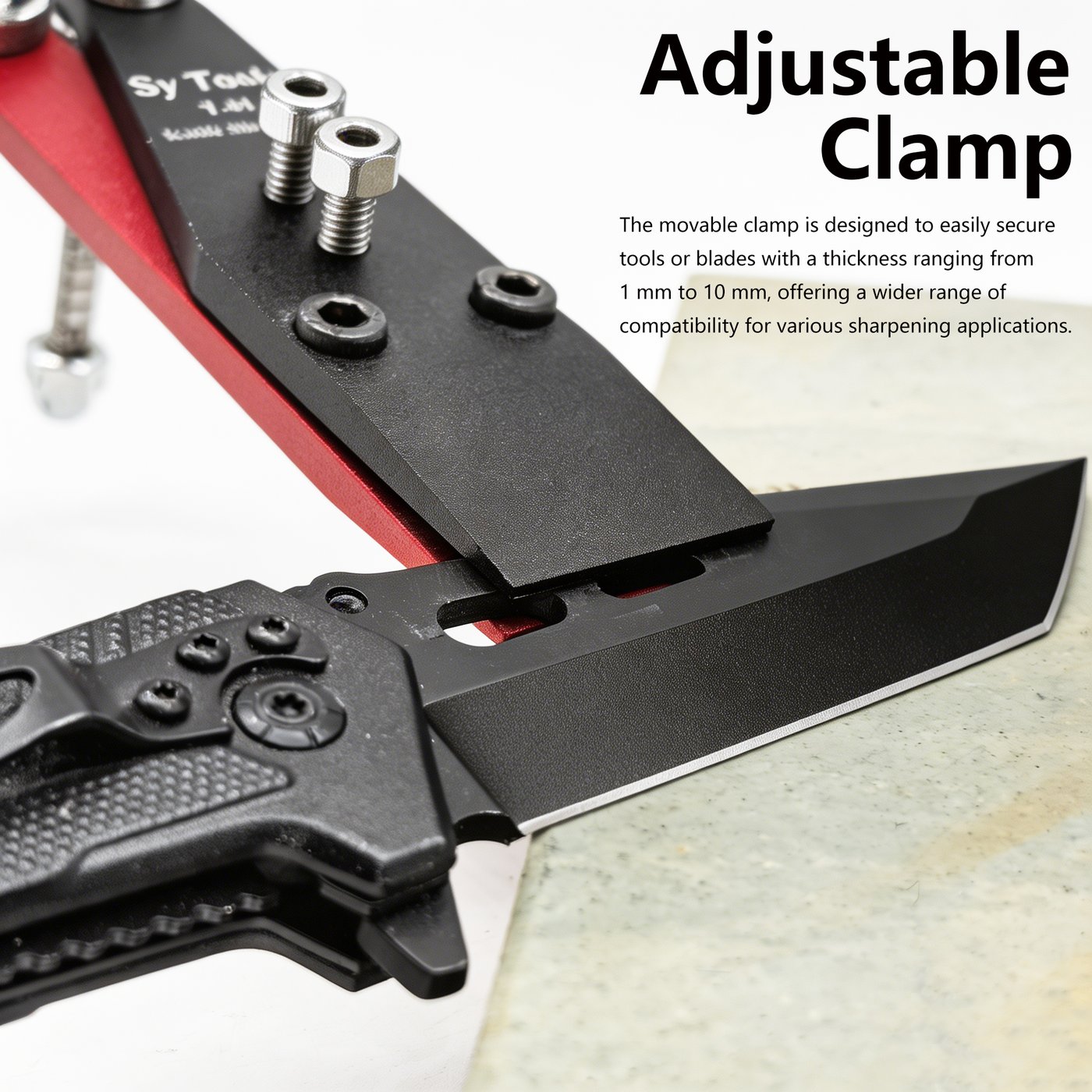 Sy Tools T01 定角磨刀器，6061-T6 铝加 304 不锈钢，翻转设计