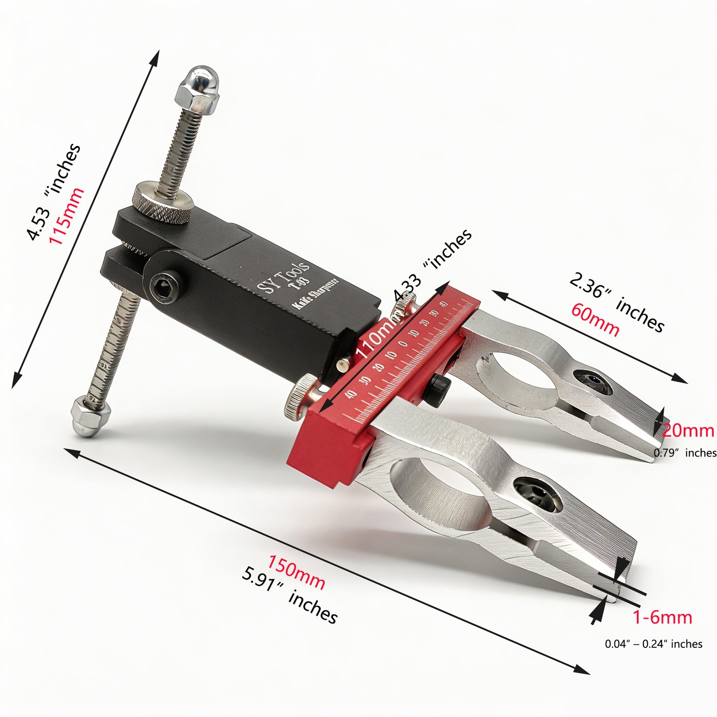 Sy Tools T-03 翻转定角器夹具，背胶石就贴在这块底板上