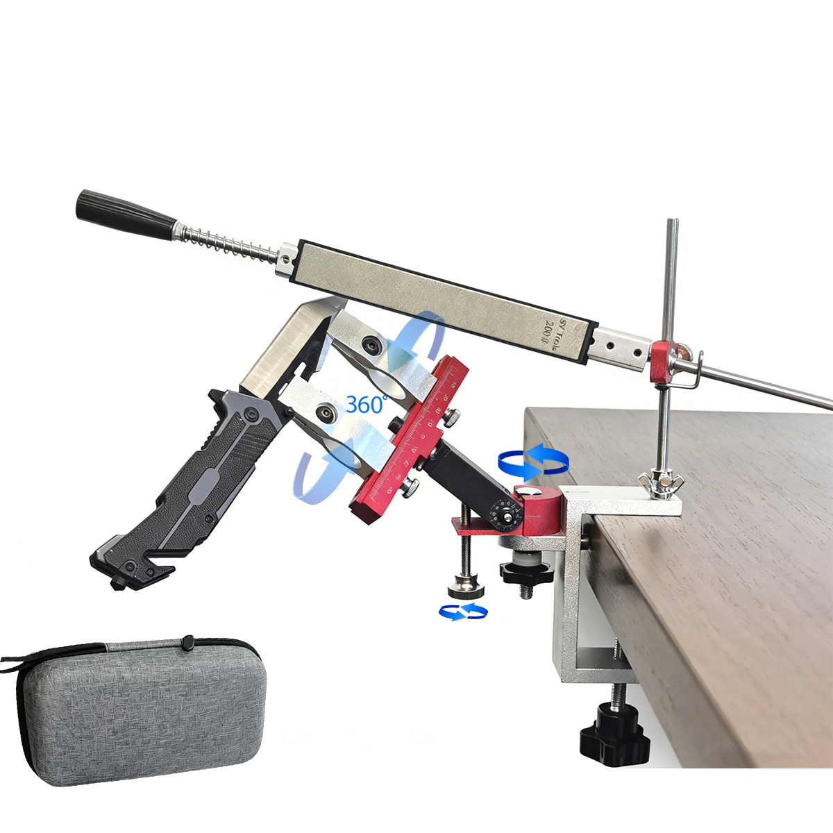 Sy Tools S07 定角系统 带刻度夹具与随附磨石真实照