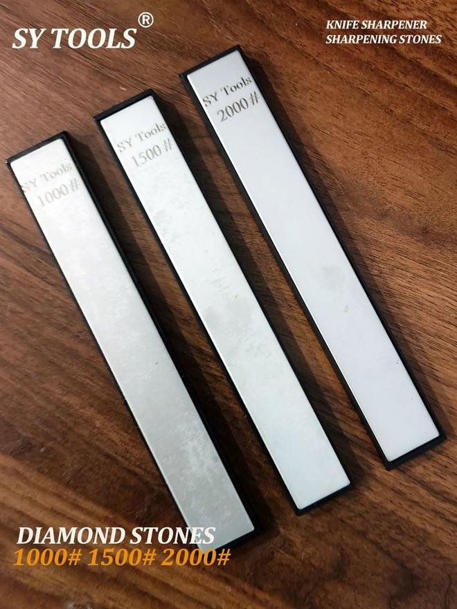 Sy Tools D1000-1500-2000 钢背金刚石磨刀石（1000/1500/2000 目）