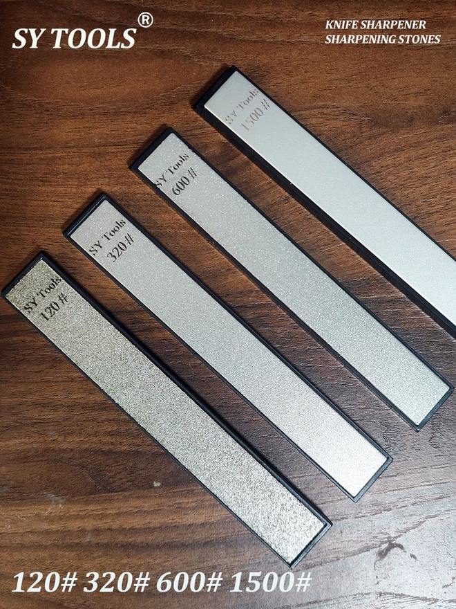 Sy Tools D120-320-600-1500 钢背金刚石磨刀石(120/320/600/1500 目)