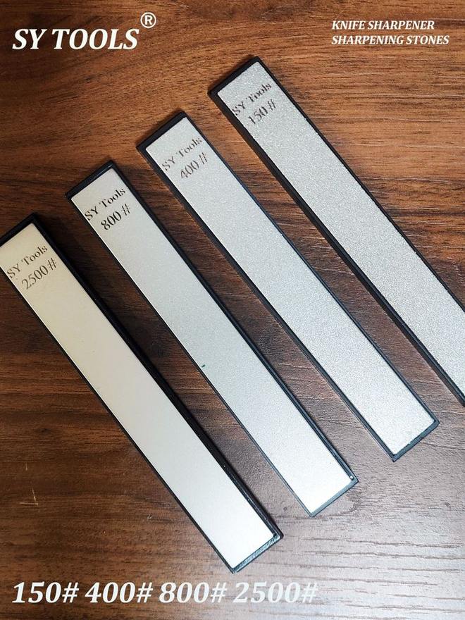 Sy Tools D150-400-800-2500 钢背金刚石磨刀石(150/400/800/2500 目) 缩略图1