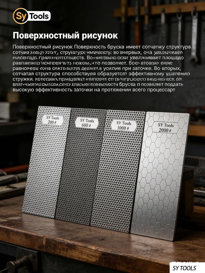 Sy Tools FW-200-400-1000-2000 背胶金刚石磨石(200/400/1000/2000 目) 缩略图3