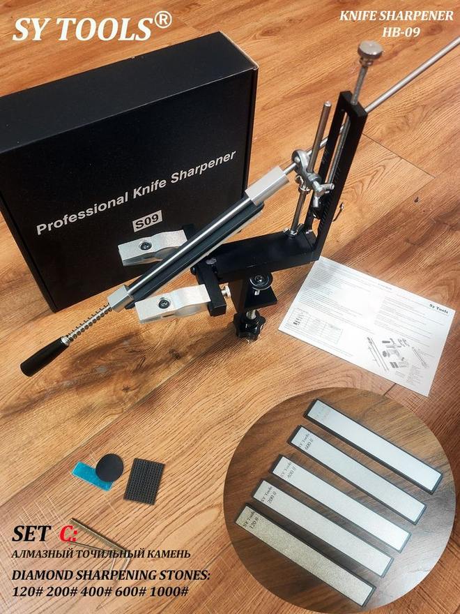 Sy Tools HB-09-D120-200-400-600-1000 定角磨刀系统（120/200/400/600/1000 目）