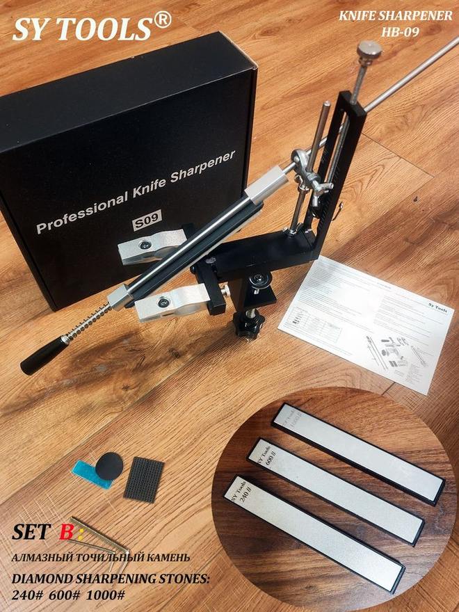 Sy Tools HB-09-D240-600-1000 定角磨刀系统（240/600/1000 目）