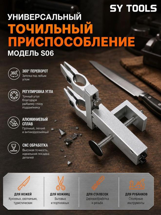 Sy Tools S06+D-320-600-1000-2000 定角磨刀系统(320/600/1000/2000 目) 缩略图2