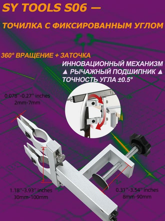 Sy Tools S06-D400-800-1500-3000-A21-A10 定角磨刀系统（400/800/1500/3000 目） 缩略图6