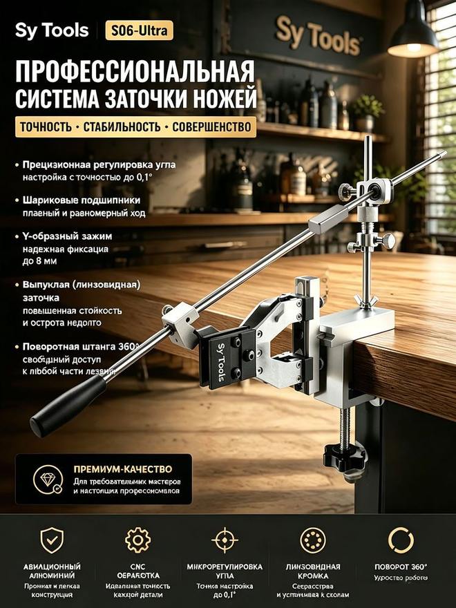 Sy Tools S06-ULTRA+D200-400-600-1000 定角磨刀系统（200/400/600/1000 目） 缩略图6