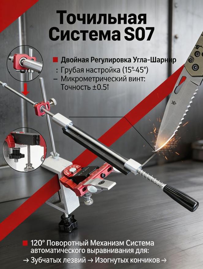 Sy Tools S07+D120-600-1500 定角磨刀系统(120/600/1500 目) 缩略图1