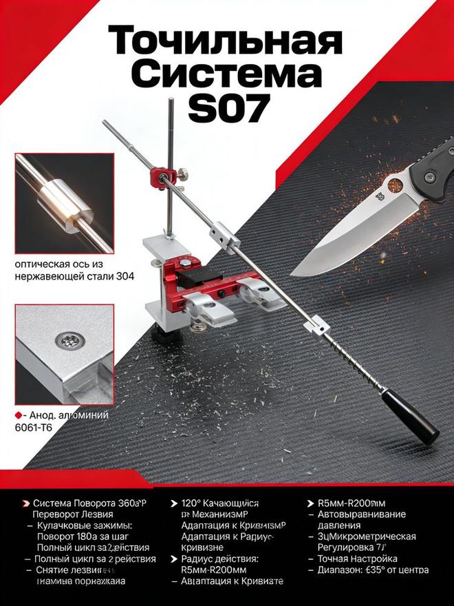 Sy Tools S07+D200-400-800 定角磨刀系统(200/400/800 目) 缩略图1