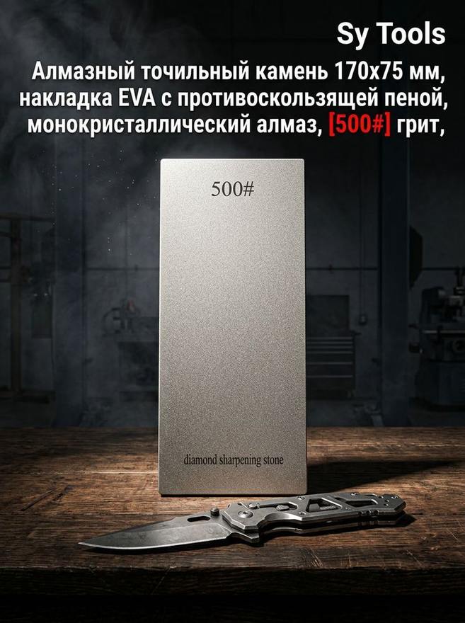 Sy Tools WWD_500 宽幅金刚石磨刀石（500 目） 实拍图1